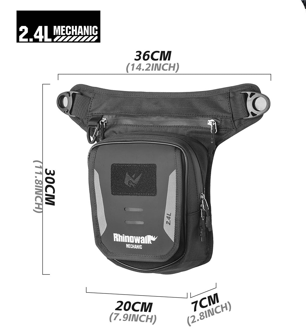 2.4L Motorcycle Tank Bag – Leg & Waist Bag Waterproof
