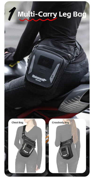 2.4L Motorcycle Tank Bag – Leg & Waist Bag Waterproof