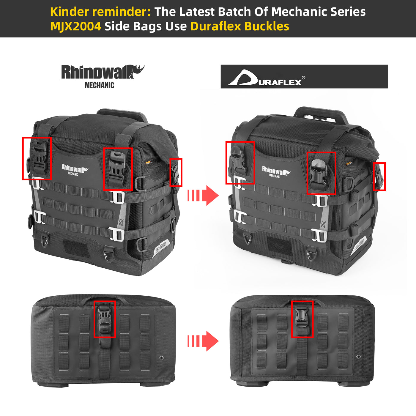 35L Motorcycle Side Bag – Quick Release Waterproof Saddlebag