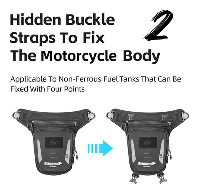 2.4L Motorcycle Tank Bag – Leg & Waist Bag Waterproof