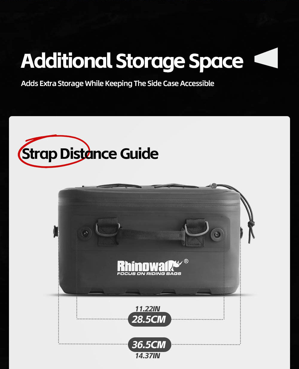 Extended Waterproof Touring Bag for Side Case