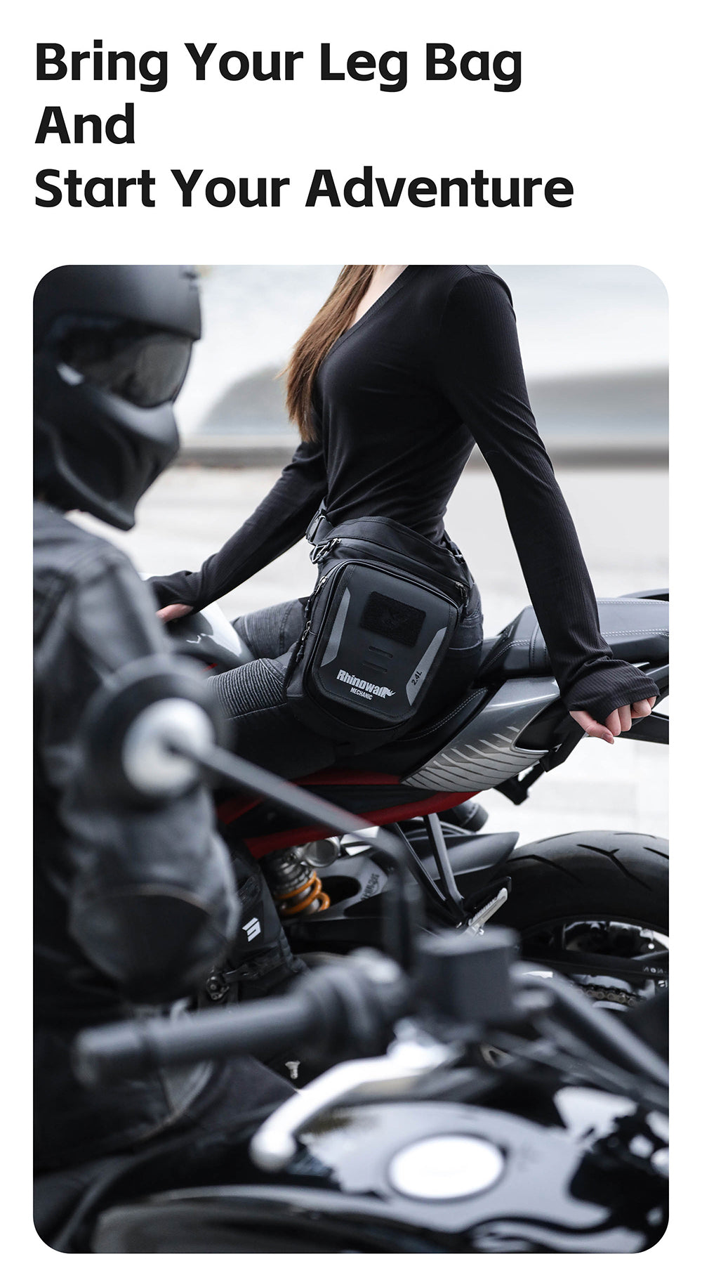 2.4L Motorcycle Tank Bag – Leg & Waist Bag Waterproof