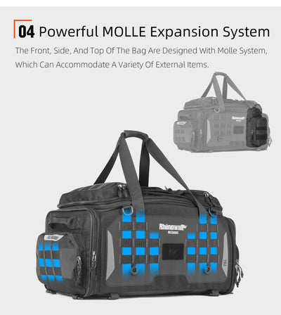 50–70L Motorcycle Tail Bag – Waterproof Touring Seat Bag