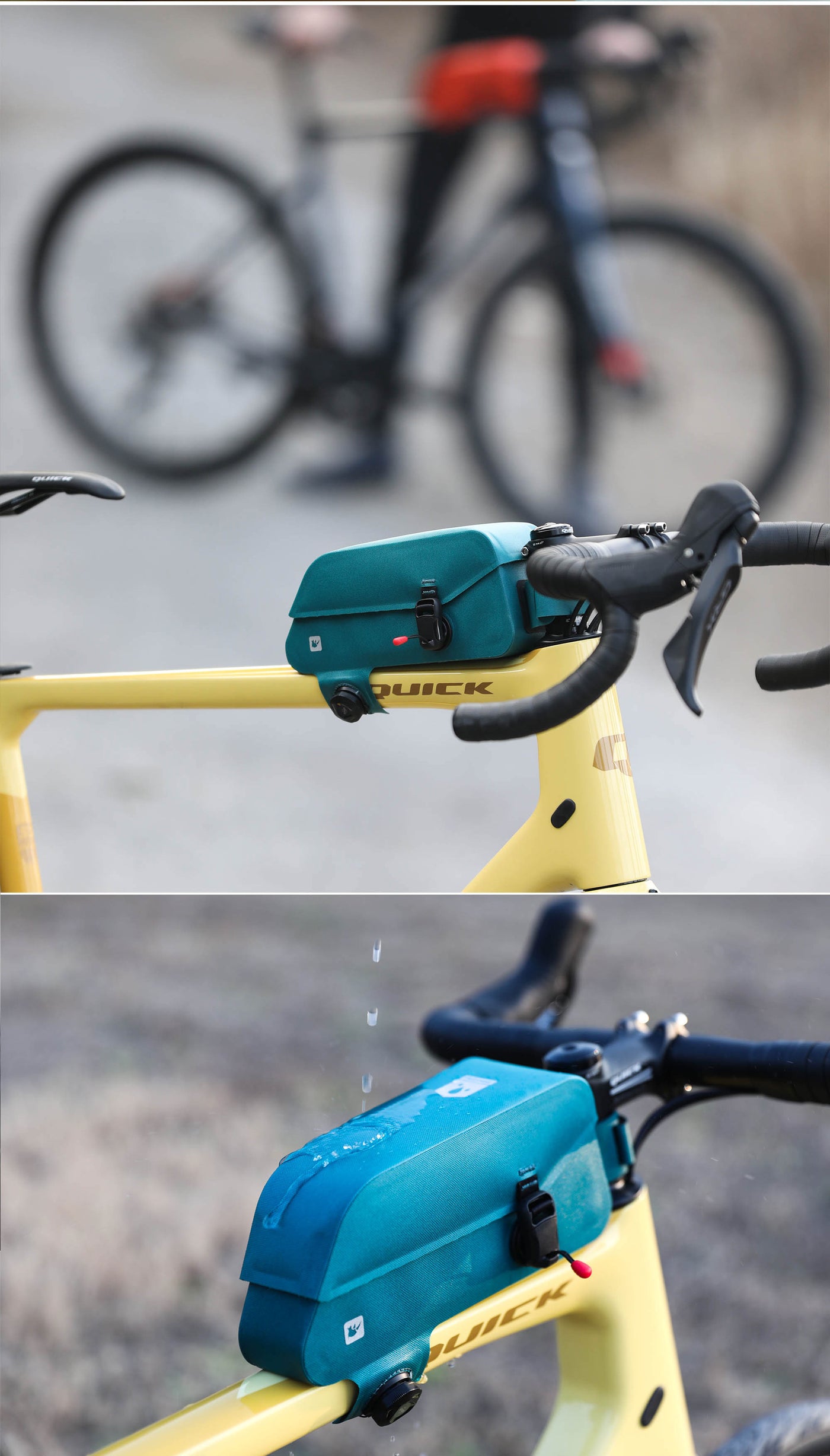 Waterproof Top Tube Bag with Magnetic Locking