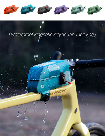 Waterproof Top Tube Bag with Magnetic Locking