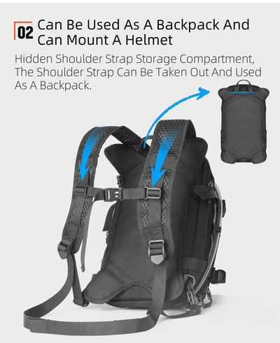 9L Motorcycle Tank Bag – Hydration Bladder, Waterproof Gear