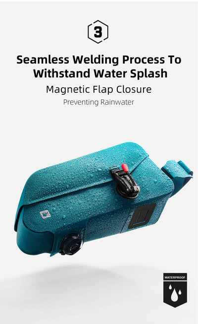 Waterproof Top Tube Bag with Magnetic Locking