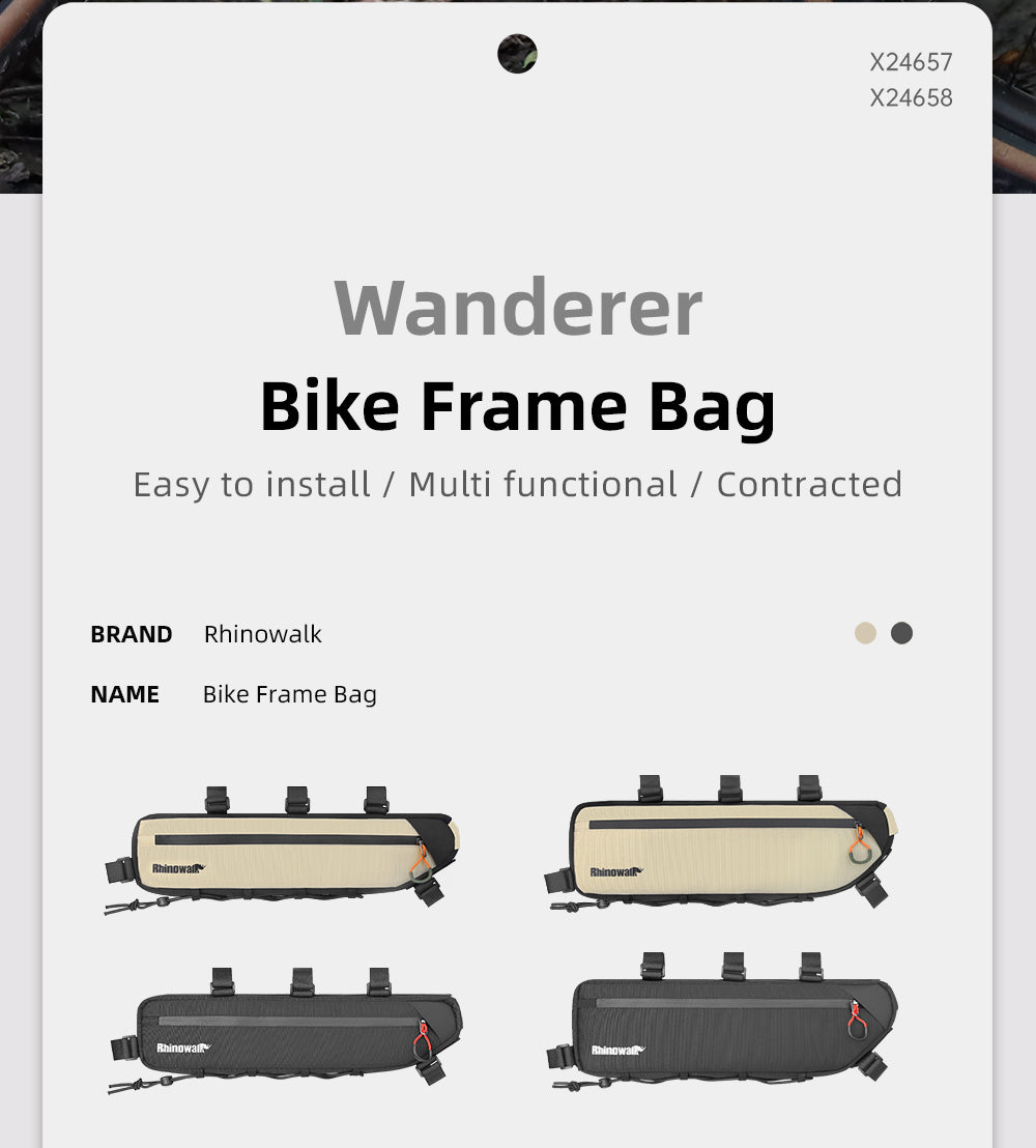 Bicycle Frame Bag - 2.1l, 2.7l