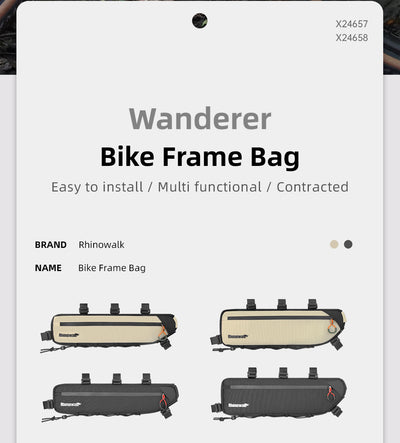 Bicycle Frame Bag - 2.1l, 2.7l