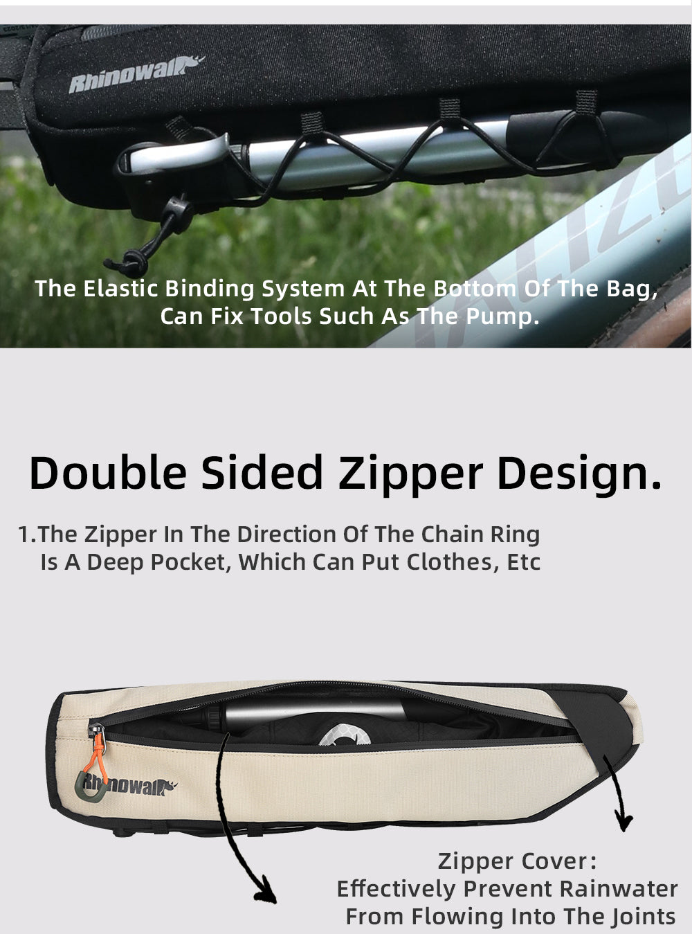 Bicycle Frame Bag - 2.1l, 2.7l