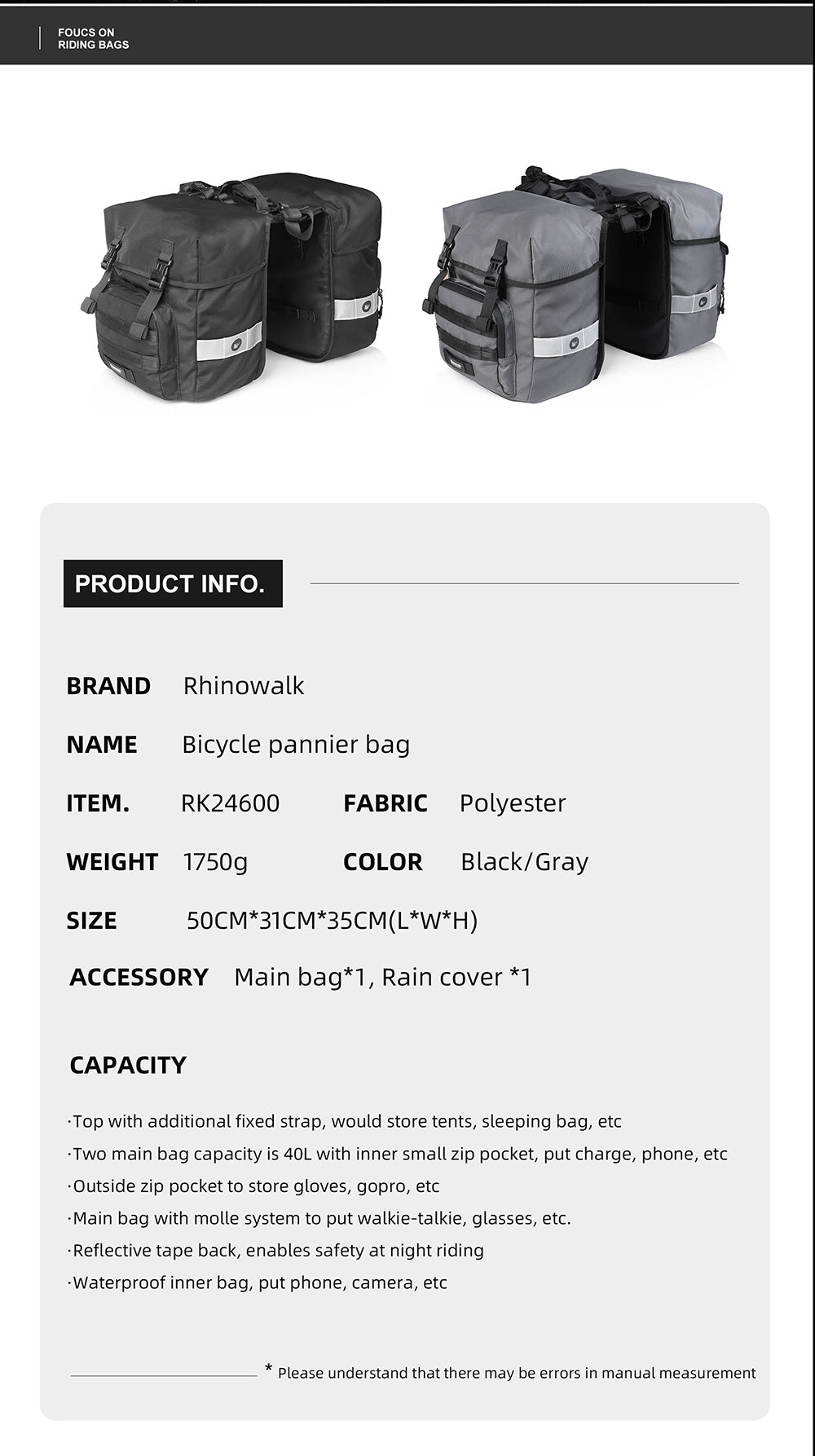 Double Pannier Bag