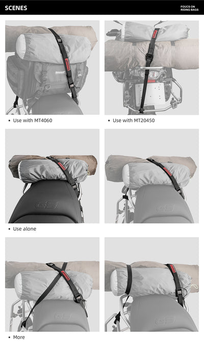 2.5M Buckle Tie-Down Strap with Cam Buckle for Motorcycle Bags