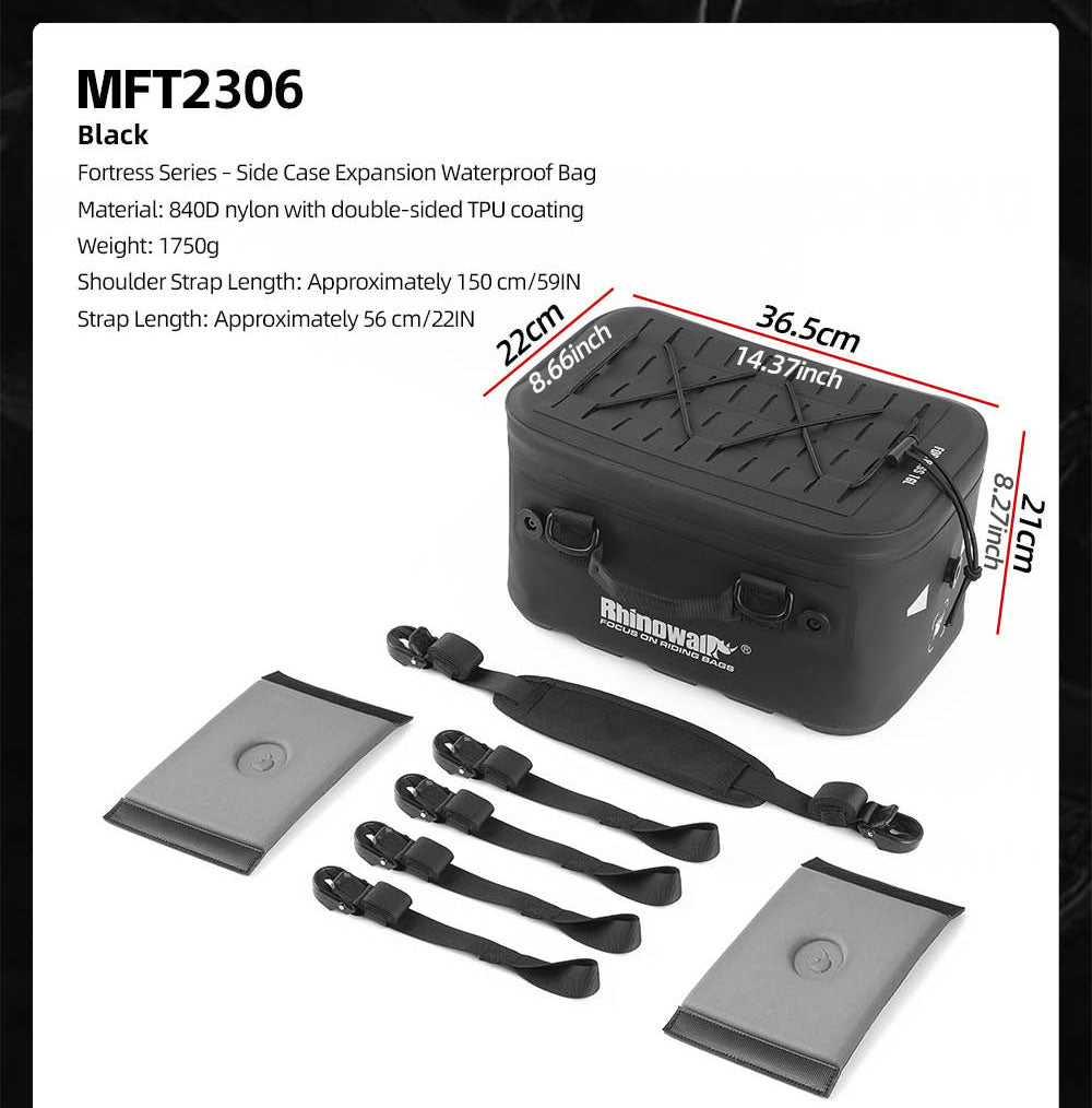 Extended Waterproof Touring Bag for Side Case