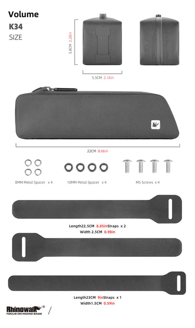 Bolt-On Waterproof Top Tube bag
