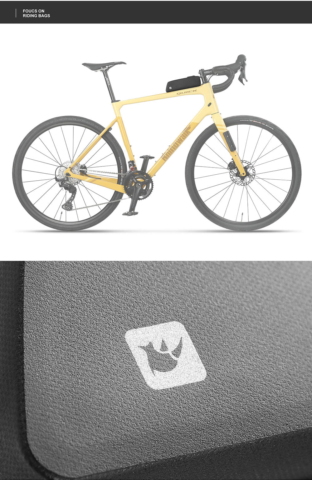 Bolt-On Waterproof Top Tube bag