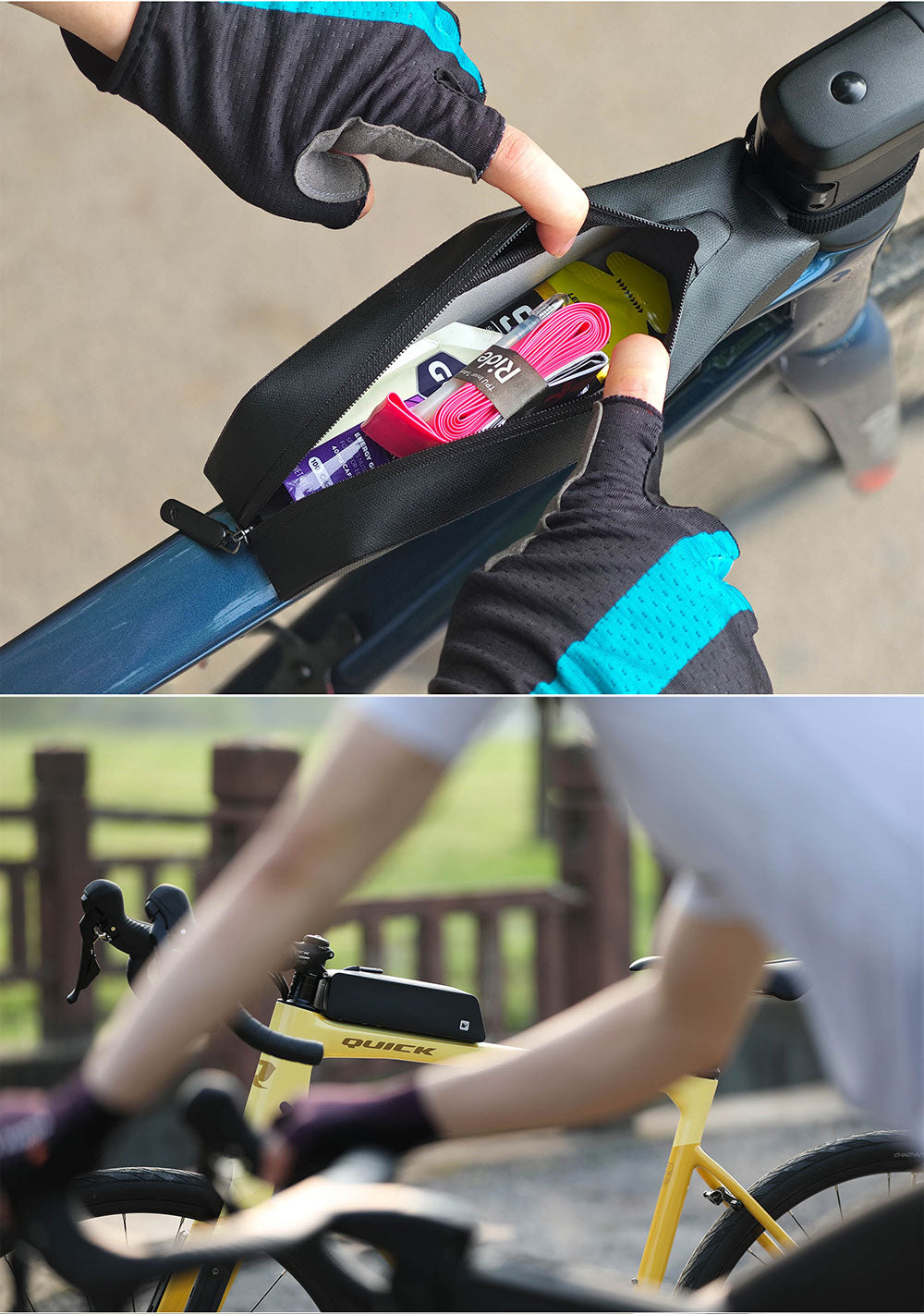 Bolt-On Waterproof Top Tube bag