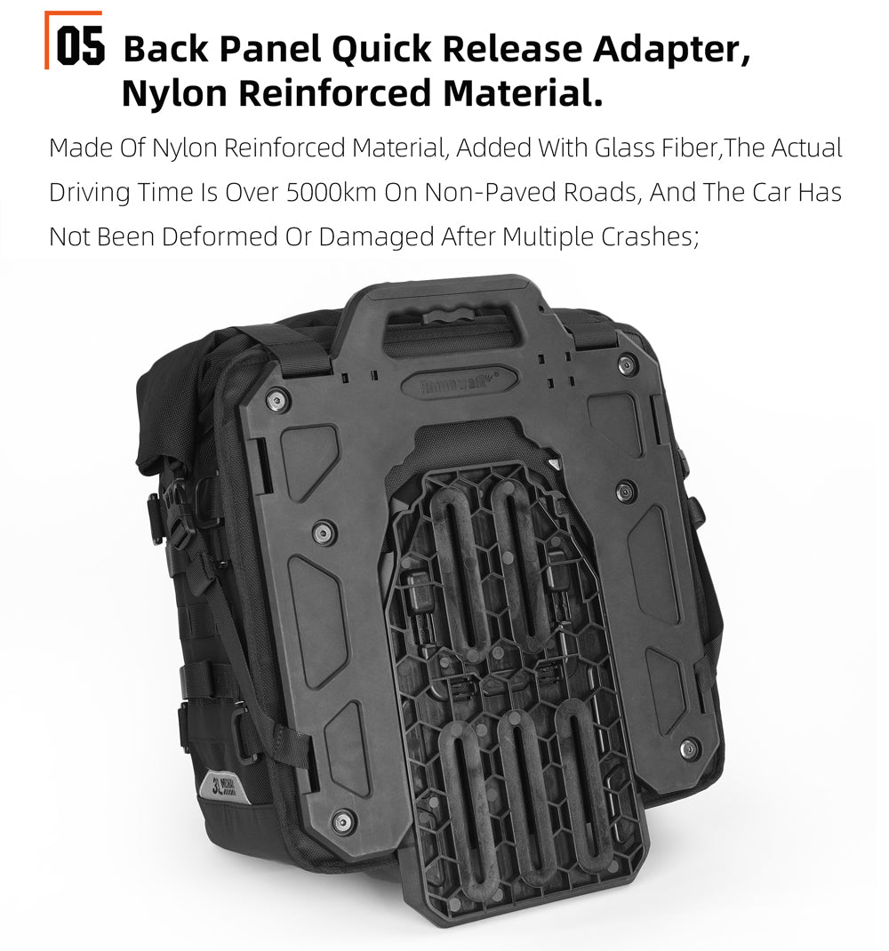 35L Motorcycle Side Bag – Quick Release Waterproof Saddlebag