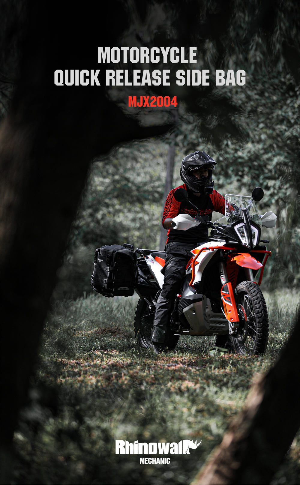 35L Motorcycle Side Bag – Quick Release Waterproof Saddlebag