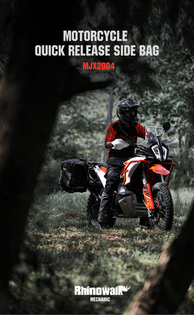 35L Motorcycle Side Bag – Quick Release Waterproof Saddlebag