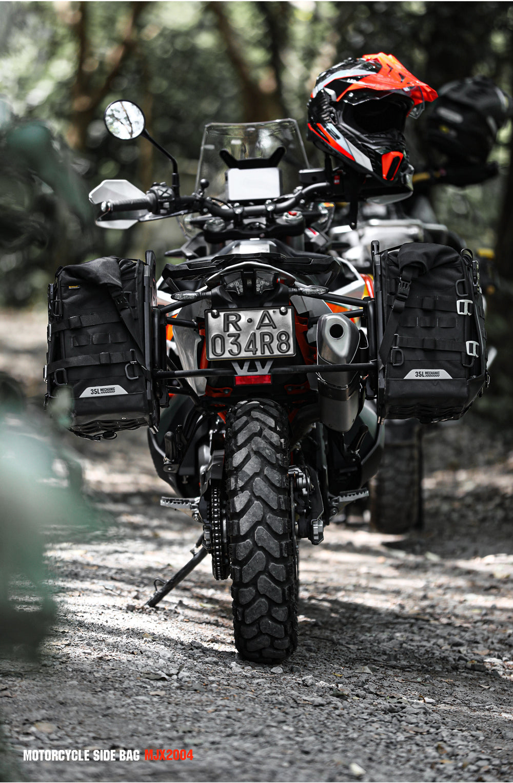 35L Motorcycle Side Bag – Quick Release Waterproof Saddlebag