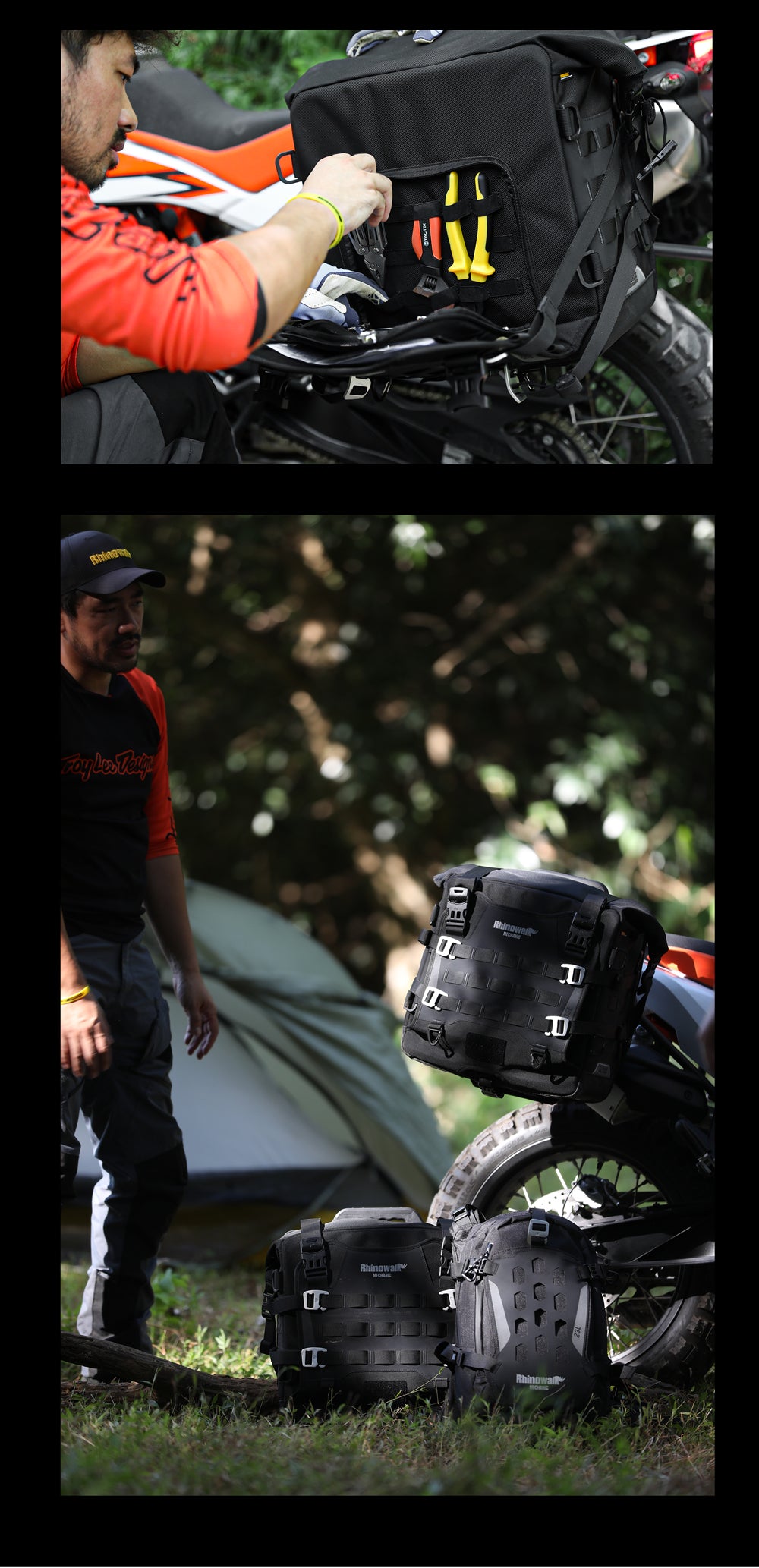 35L Motorcycle Side Bag – Quick Release Waterproof Saddlebag