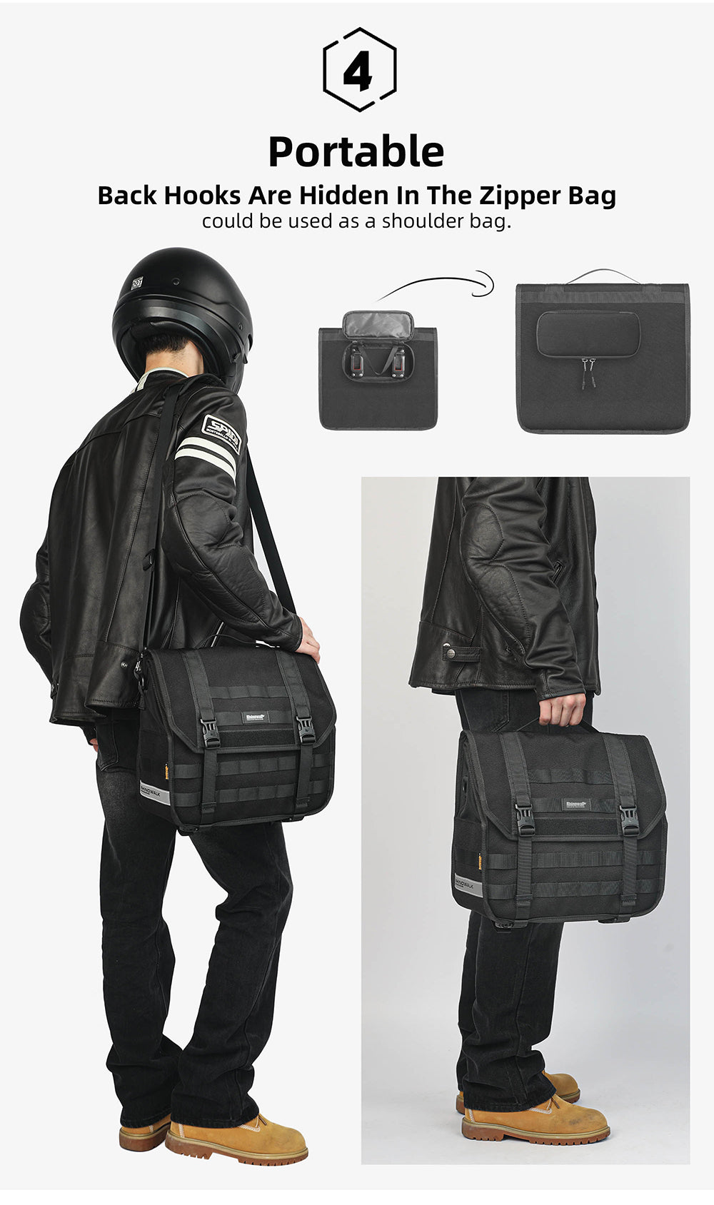 13l Motorcycle side bag