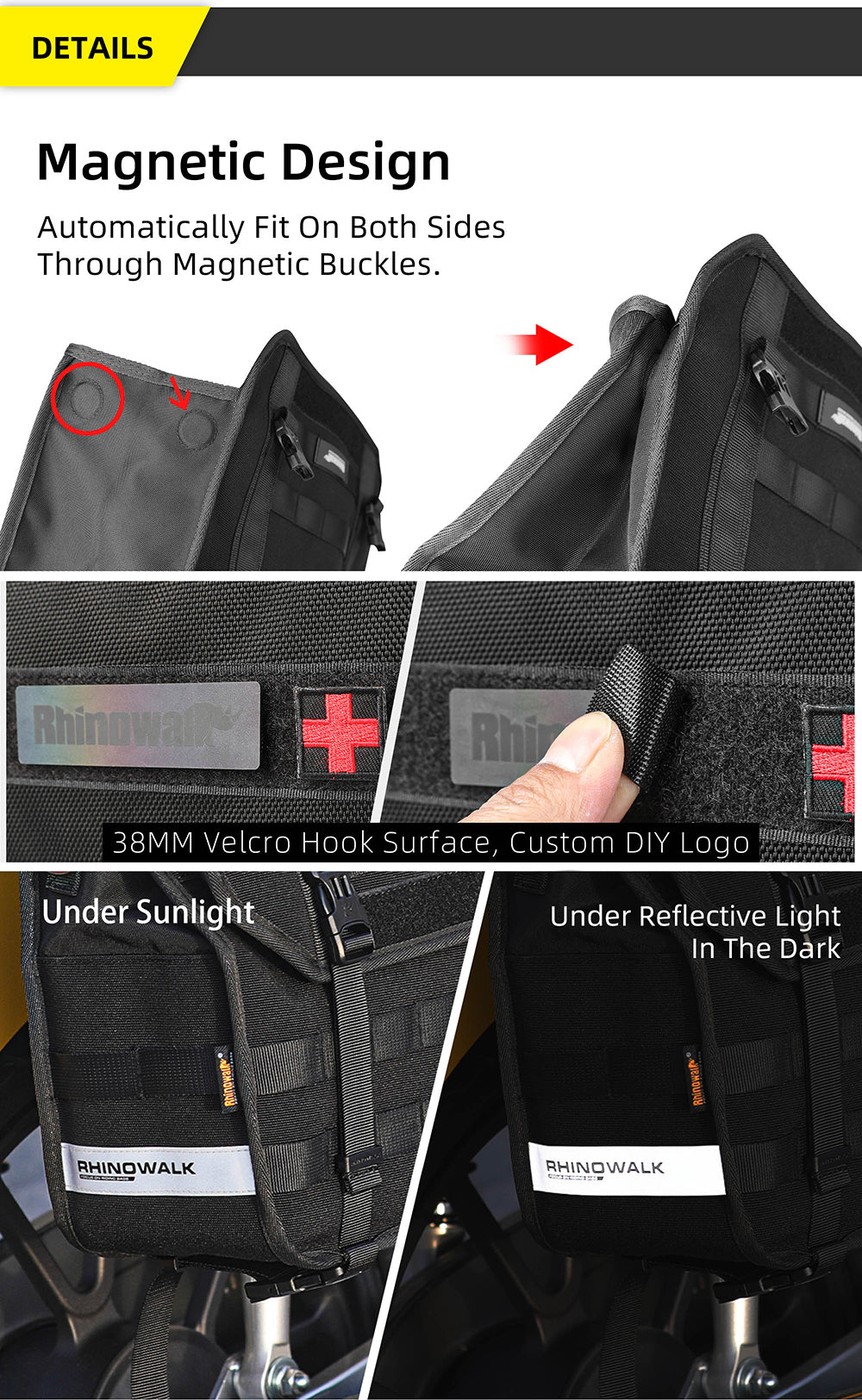 13l Motorcycle side bag