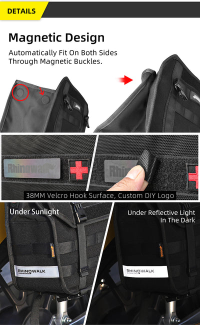 13l Motorcycle side bag