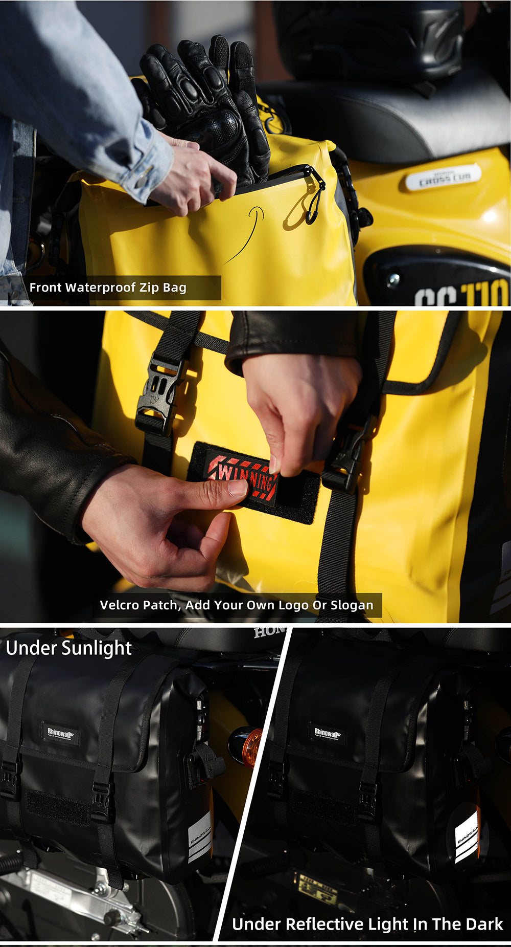 15 liter Waterproof Motorcycle Side Bag