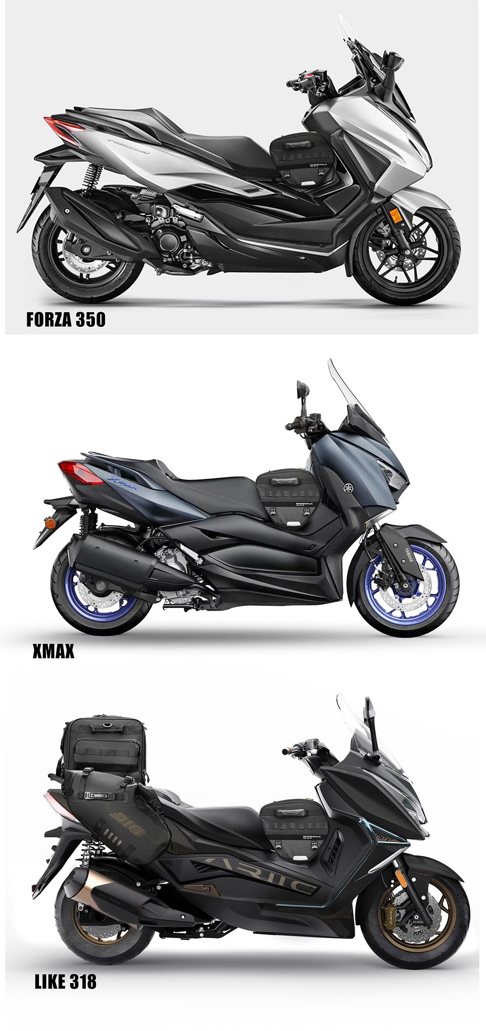 15 litr Tunnel bag for Scooter