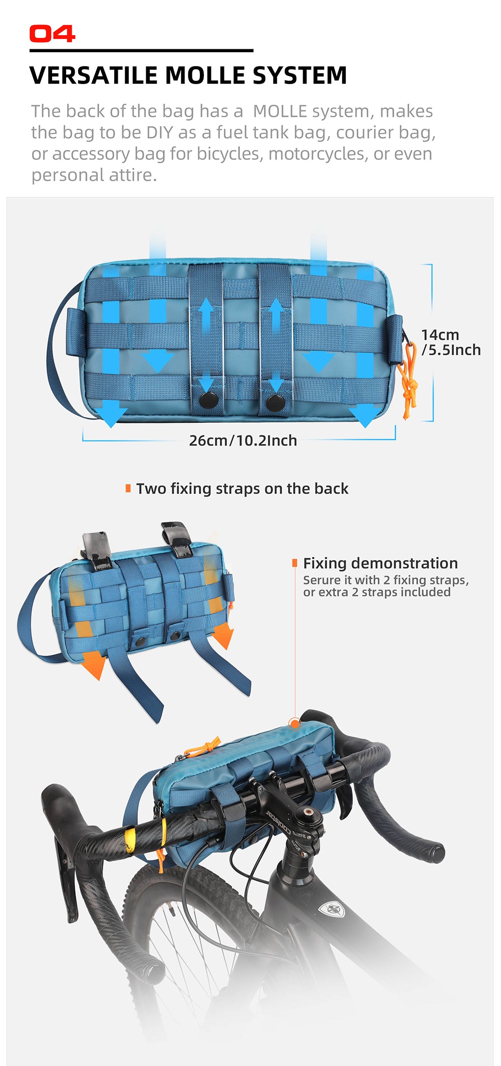 Multifunctional Bicycle Handlebar Bag