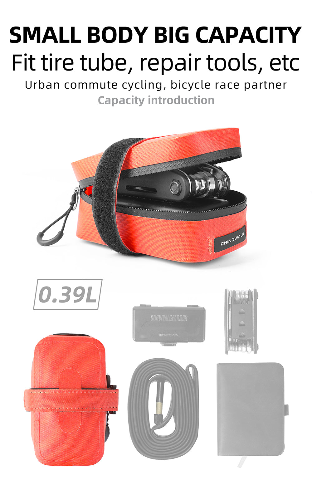 Ultralight waterproof saddle bag