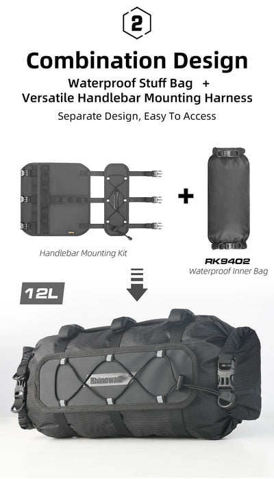 Handlebar harness bag