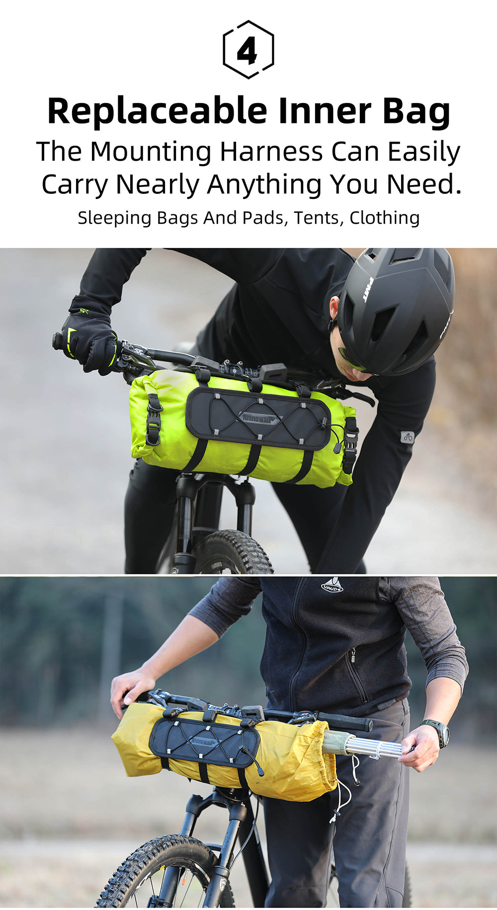 Handlebar harness bag