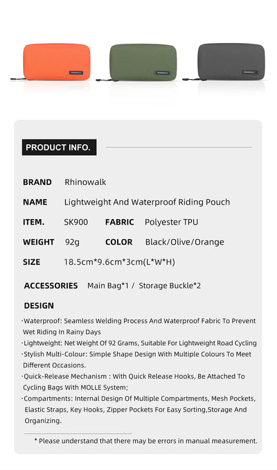 Essential Waterproof Cycling Pouch