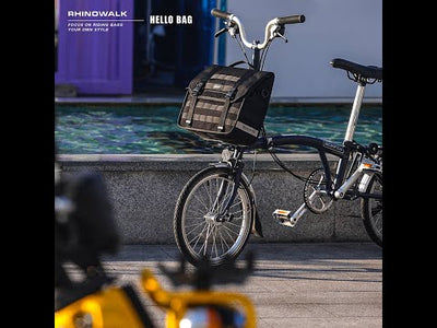 Quick release handlebar bag+mounting plate for Brompton Bikes