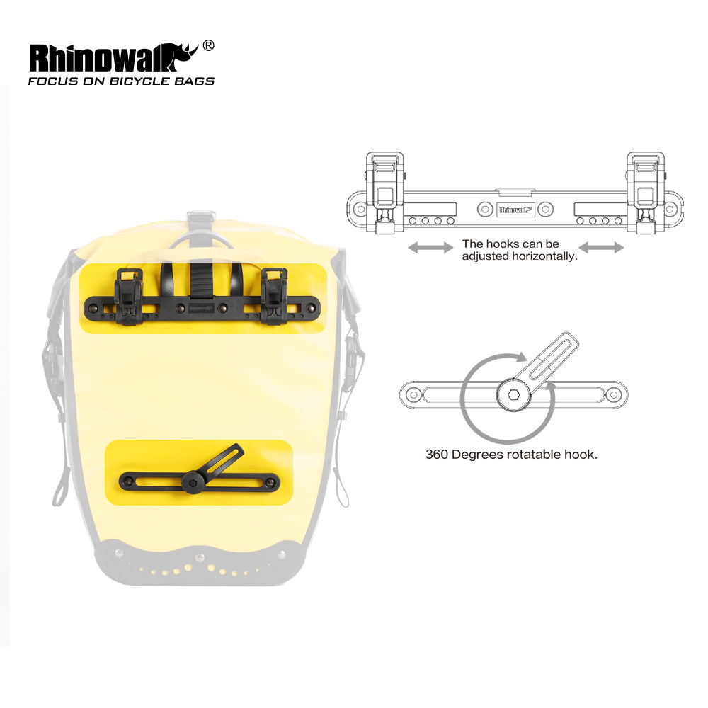Pannier Bag Back Plastic Hook
