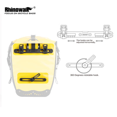 Pannier Bag Back Plastic Hook