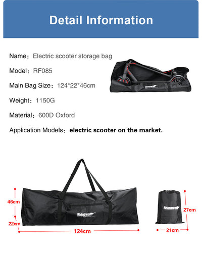 Electric Scooter Transport Storage Bag