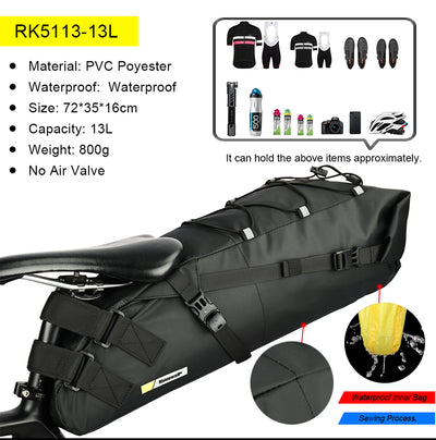 10L/13L Saddle Bag with Waterproof Lining -RK5110/RK5113