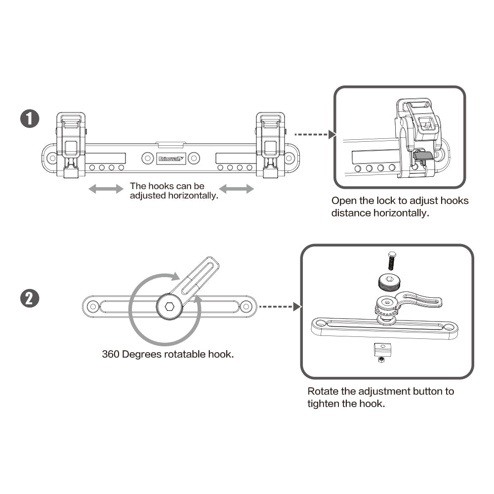 Pannier Bag Back Plastic Hook