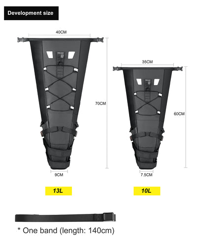 10L/13L Saddle Bag with Waterproof Lining -RK5110/RK5113