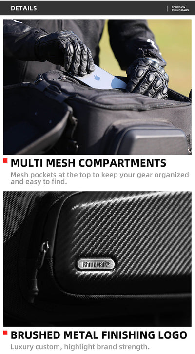 23L-35L Hard Shell Tail  Bag with Expandable