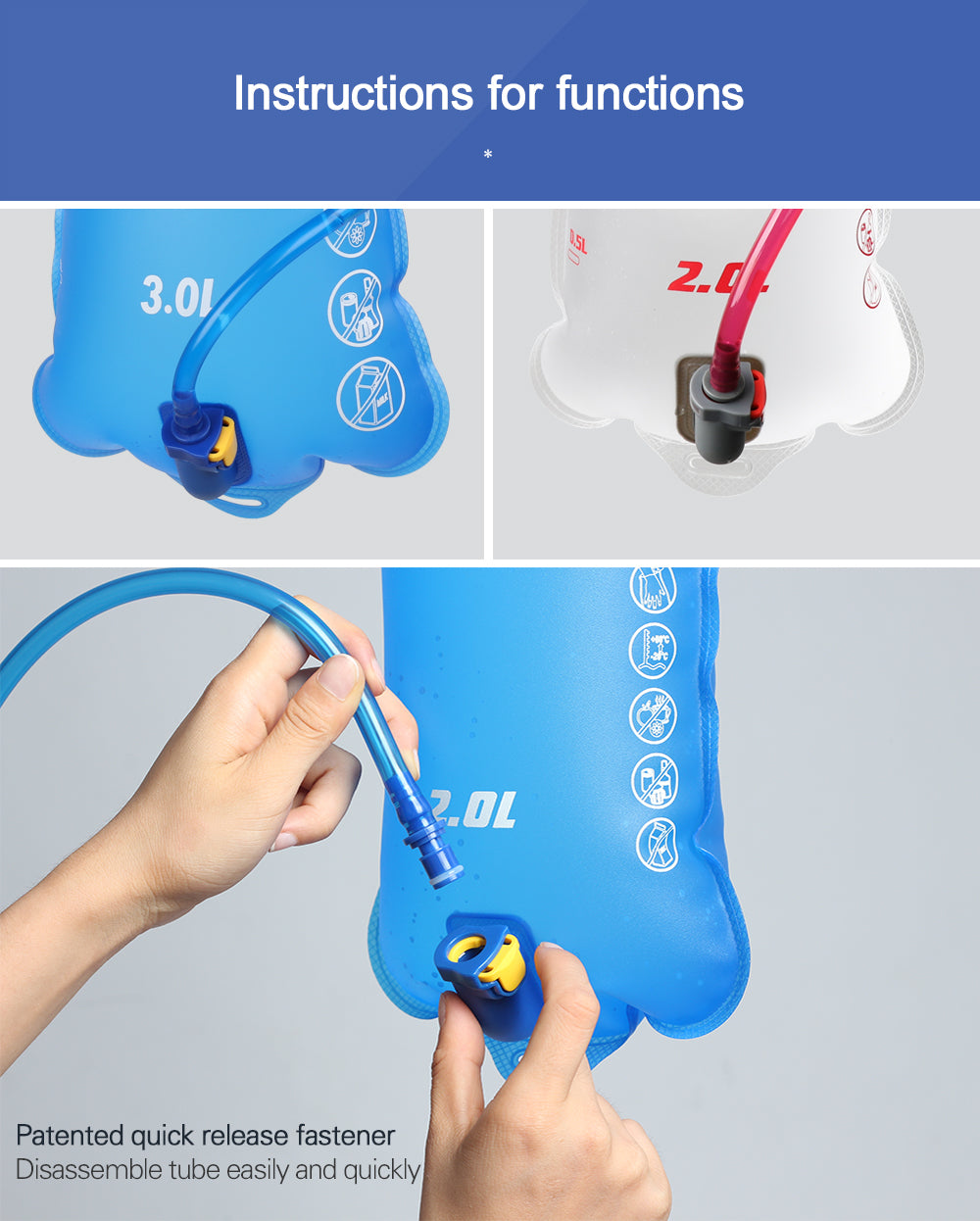 2 Liter Hydration Water Bladder