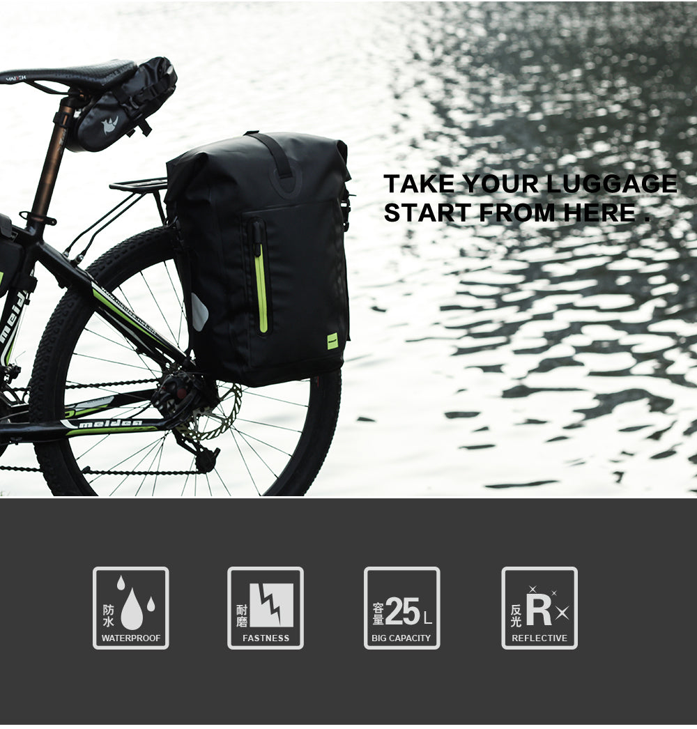 25 Liter Waterproof Bike Pannier Bag