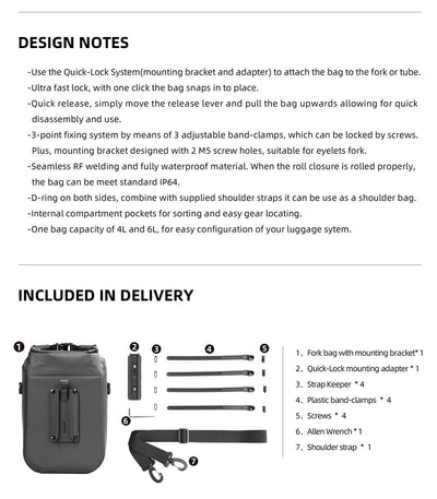 Waterproof Fork Bag