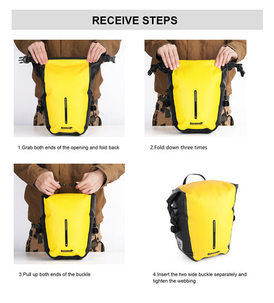 7 Liter Waterproof Pannier Rear Rack Bag