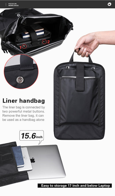27 Liter Bike Waterproof Panniers Backpack