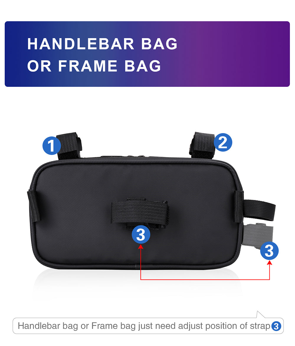 Bike Crossbar Handlebar Bag
