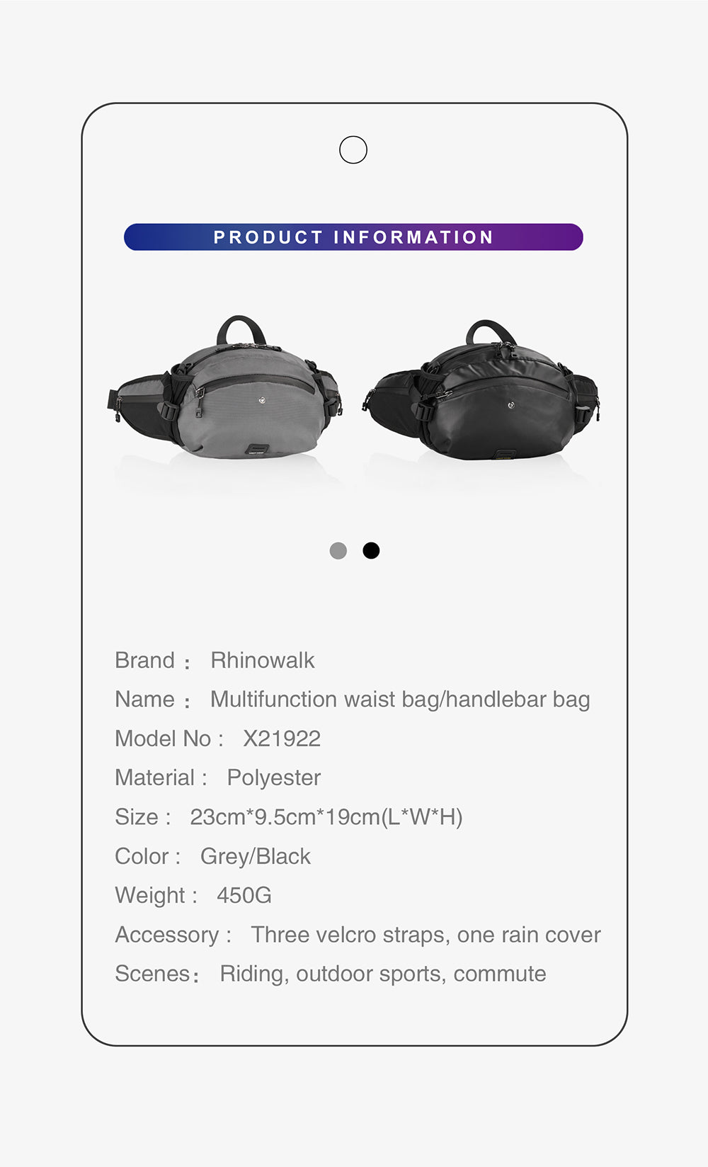4 Liter Waist Bag